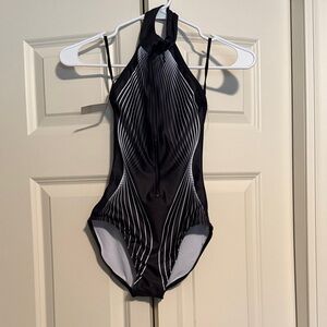 Keto Black and White Leotard